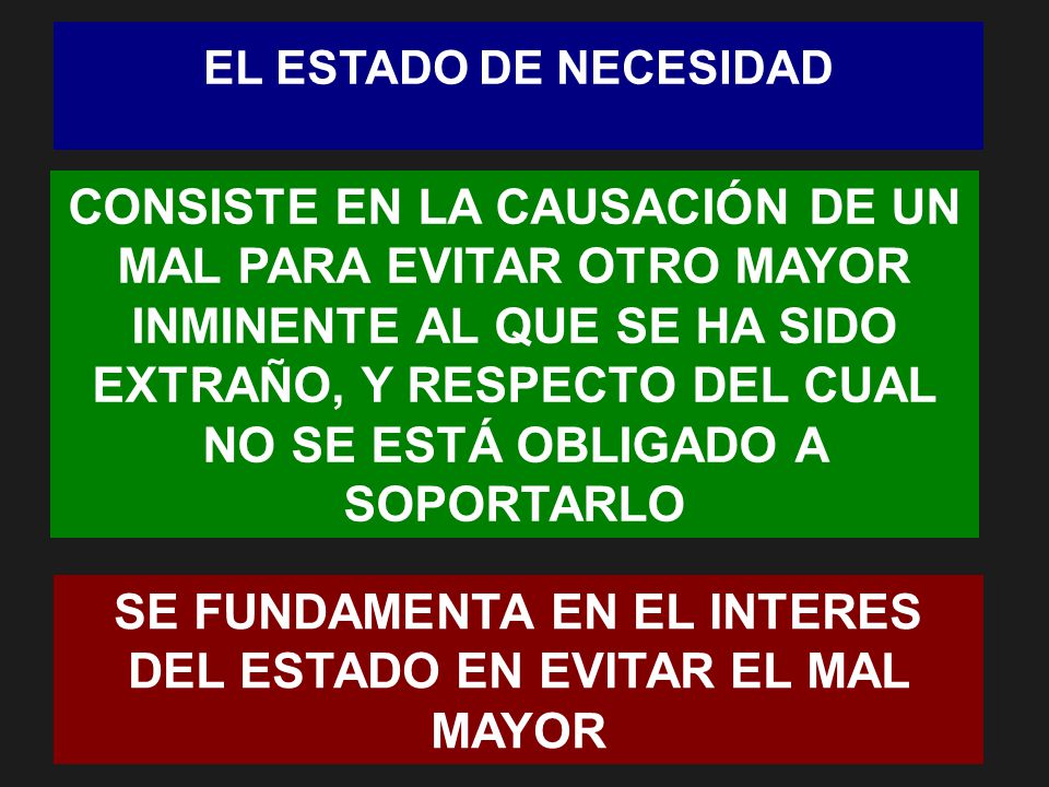 SE FUNDAMENTA EN EL INTERES DEL ESTADO EN EVITAR EL MAL MAYOR