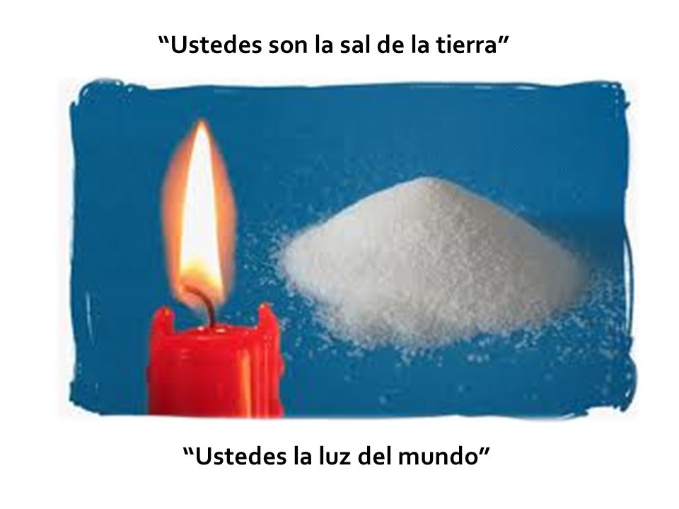 Ustedes son la sal de la tierra Ustedes la luz del mundo