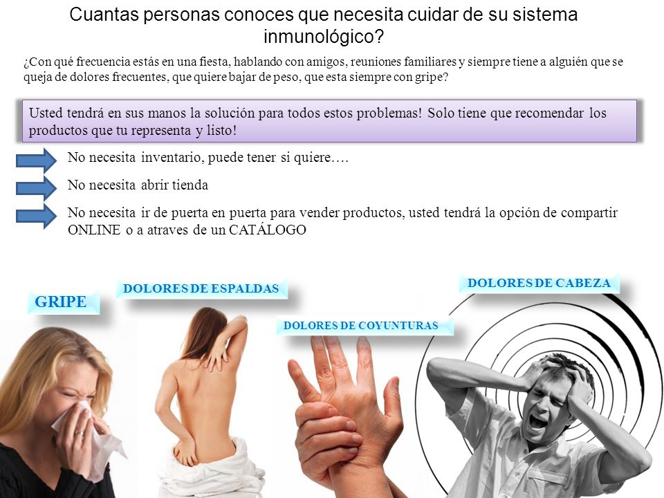 Cuantas personas conoces que necesita cuidar de su sistema inmunológico