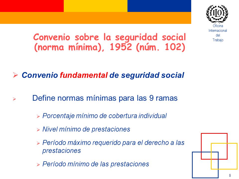 Convenio sobre la seguridad social (norma mínima), 1952 (núm. 102)