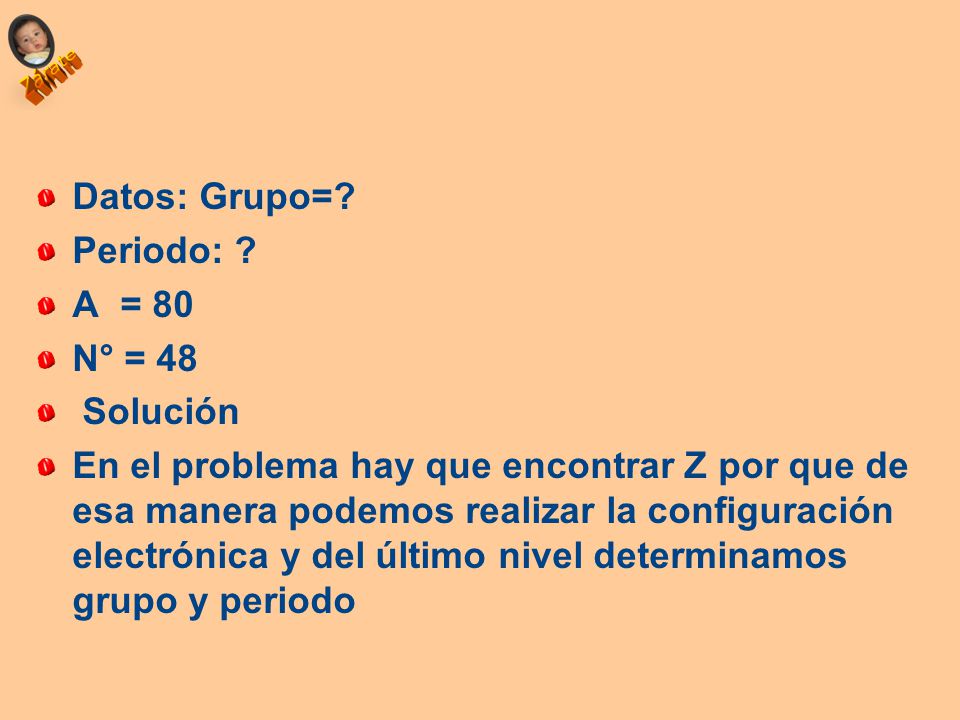 Datos: Grupo= Periodo: A = 80. N° = 48. Solución.
