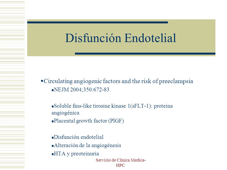 Disfunción Endotelial
