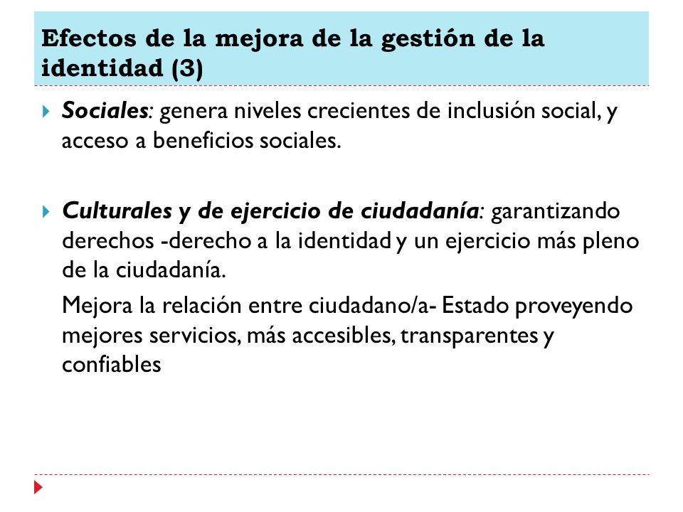 Efectos de la mejora de la gestión de la identidad (3)
