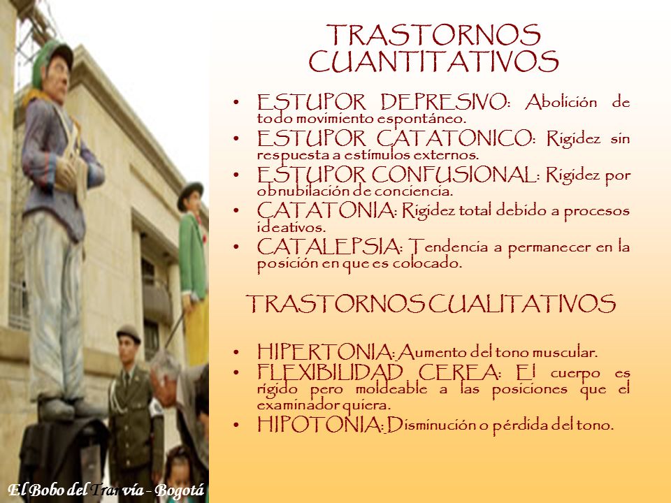 TRASTORNOS CUANTITATIVOS