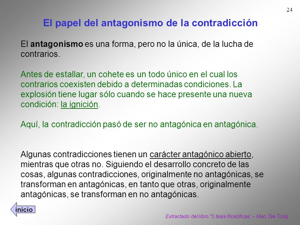 Extractado del libro 5 tesis filosóficas – Mao Tse Tung