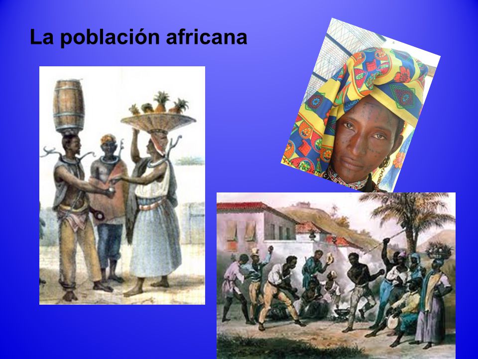 La población africana