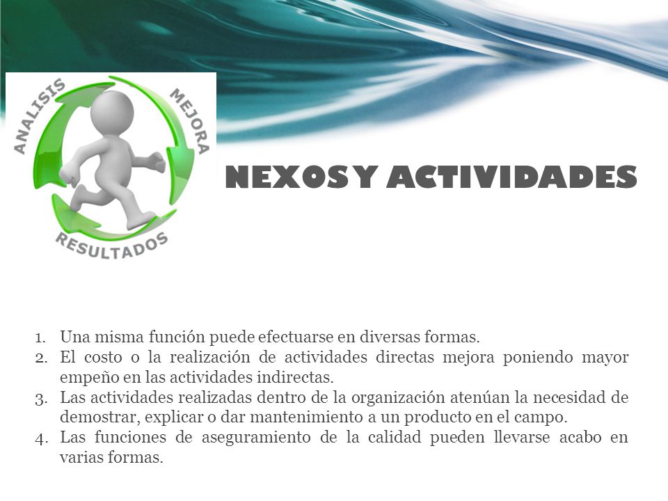 NEXOS Y ACTIVIDADES Una misma función puede efectuarse en diversas formas.