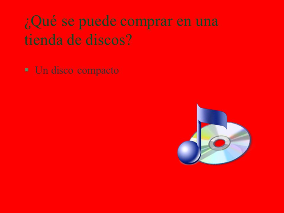 ¿Qué se puede comprar en una tienda de discos