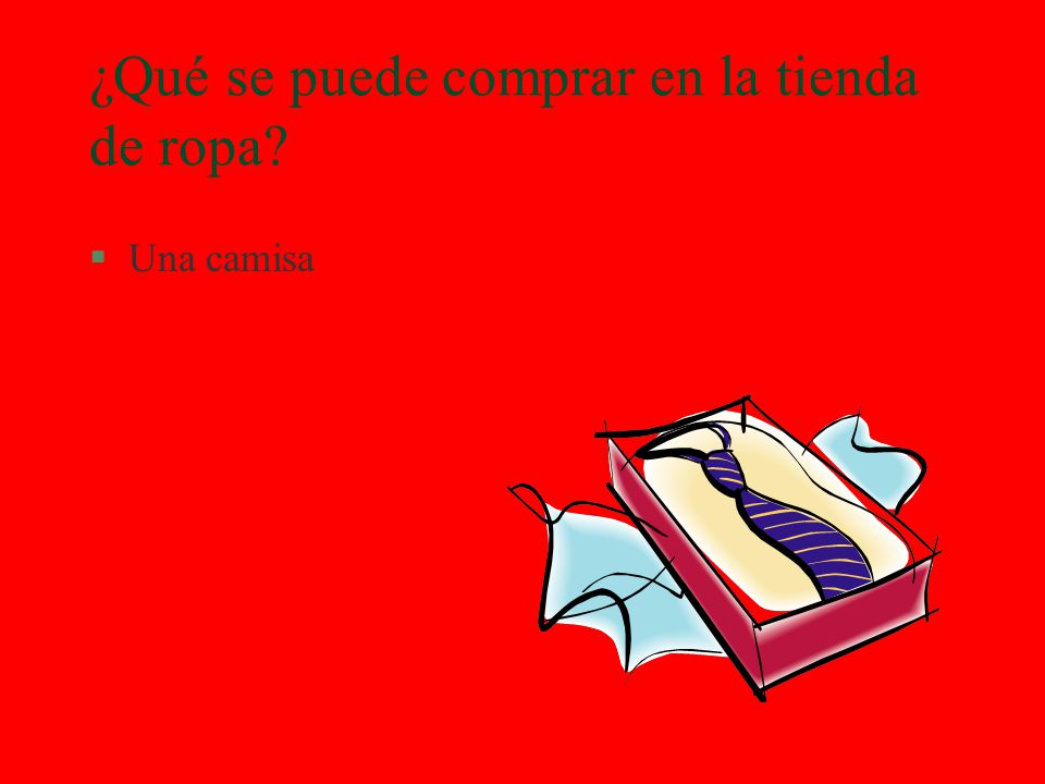 ¿Qué se puede comprar en la tienda de ropa