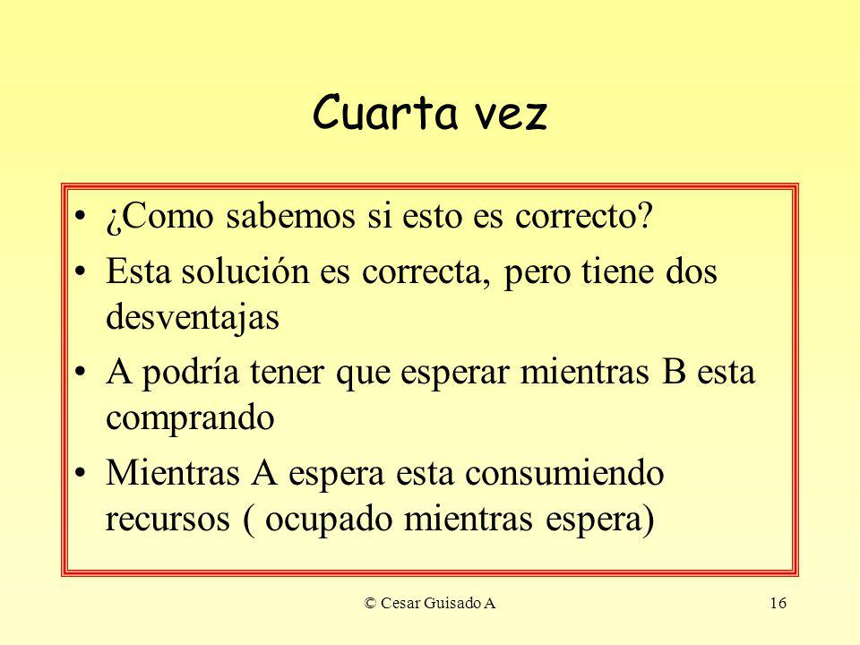 Cuarta vez ¿Como sabemos si esto es correcto
