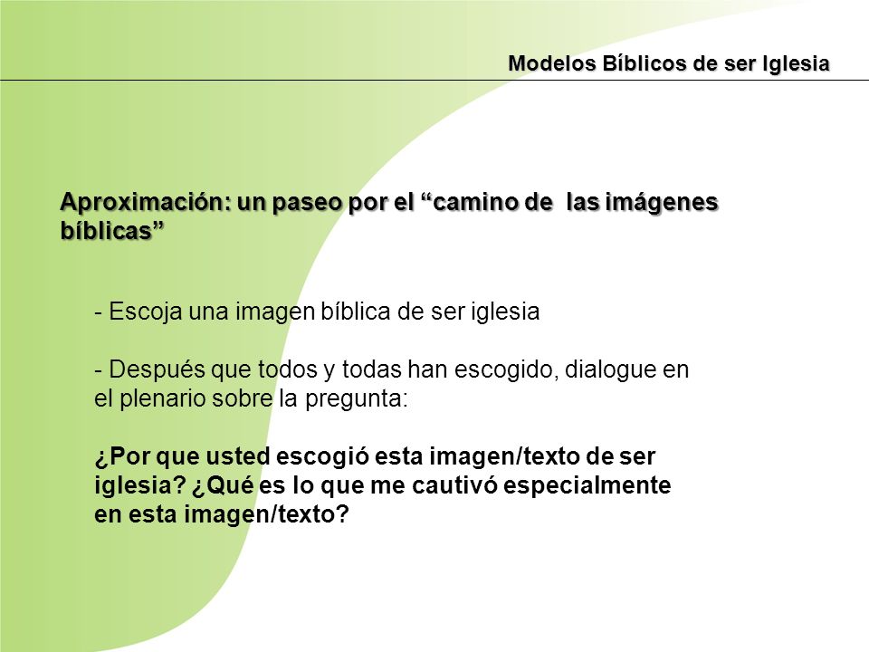 Aproximación: un paseo por el camino de las imágenes bíblicas