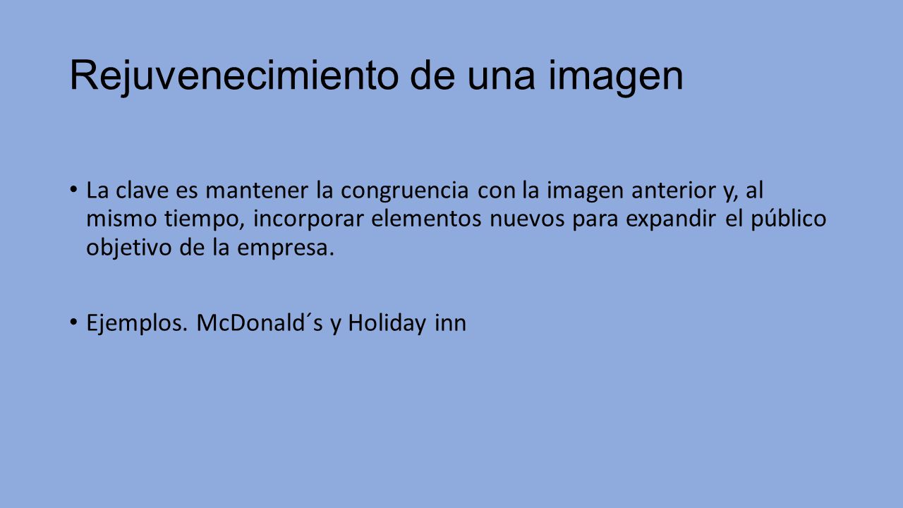 Rejuvenecimiento de una imagen