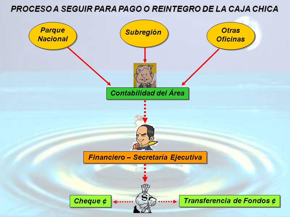 PROCESO A SEGUIR PARA PAGO O REINTEGRO DE LA CAJA CHICA