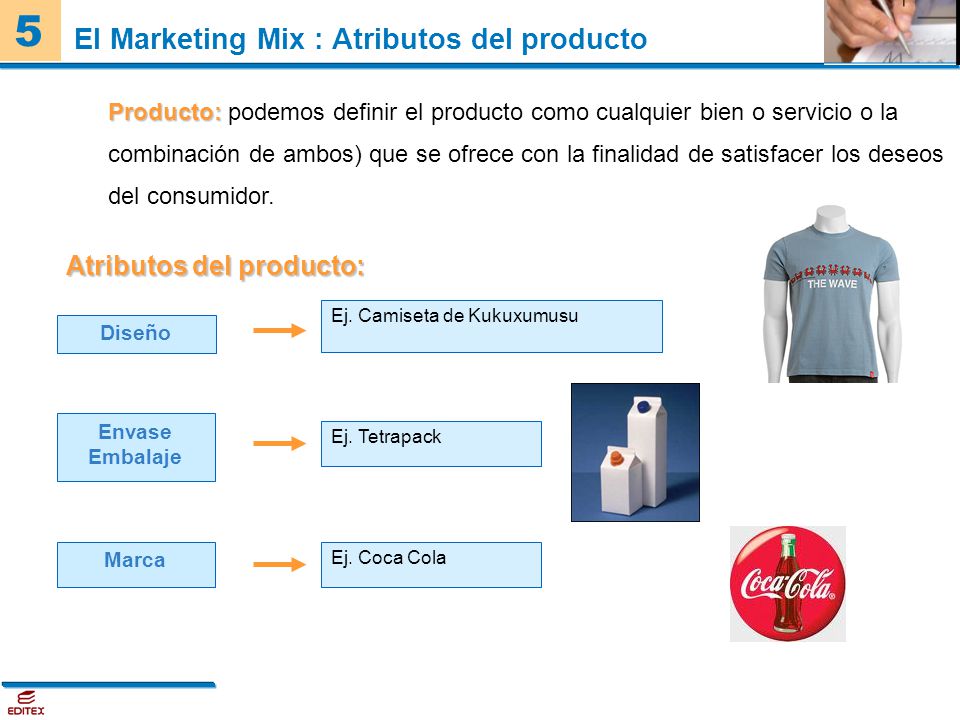 El Marketing Mix : Atributos del producto