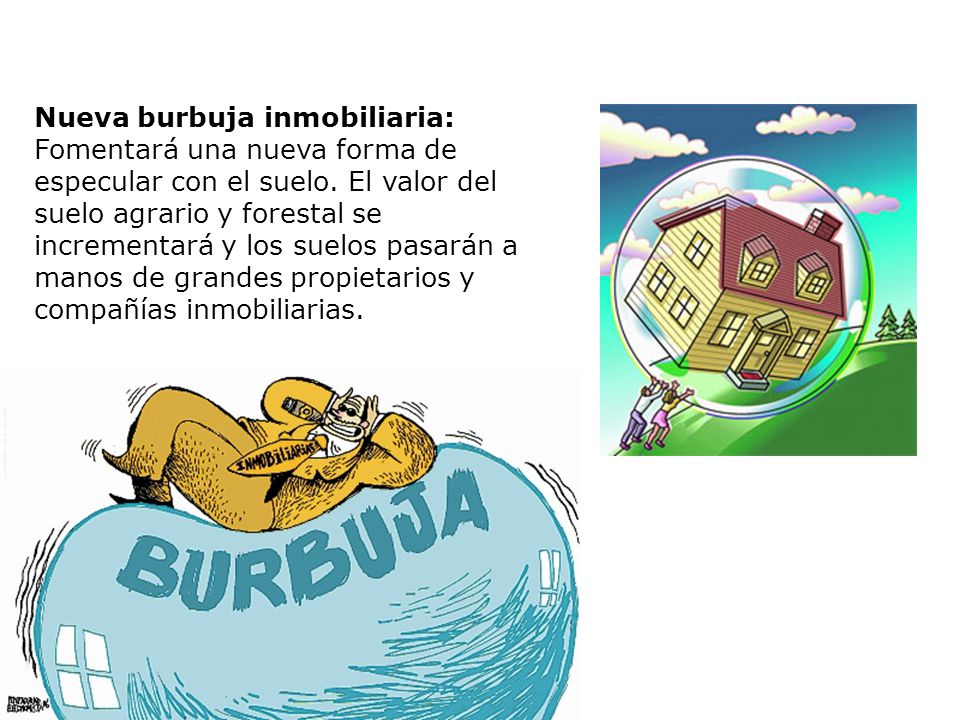 Nueva burbuja inmobiliaria: Fomentará una nueva forma de especular con el suelo.