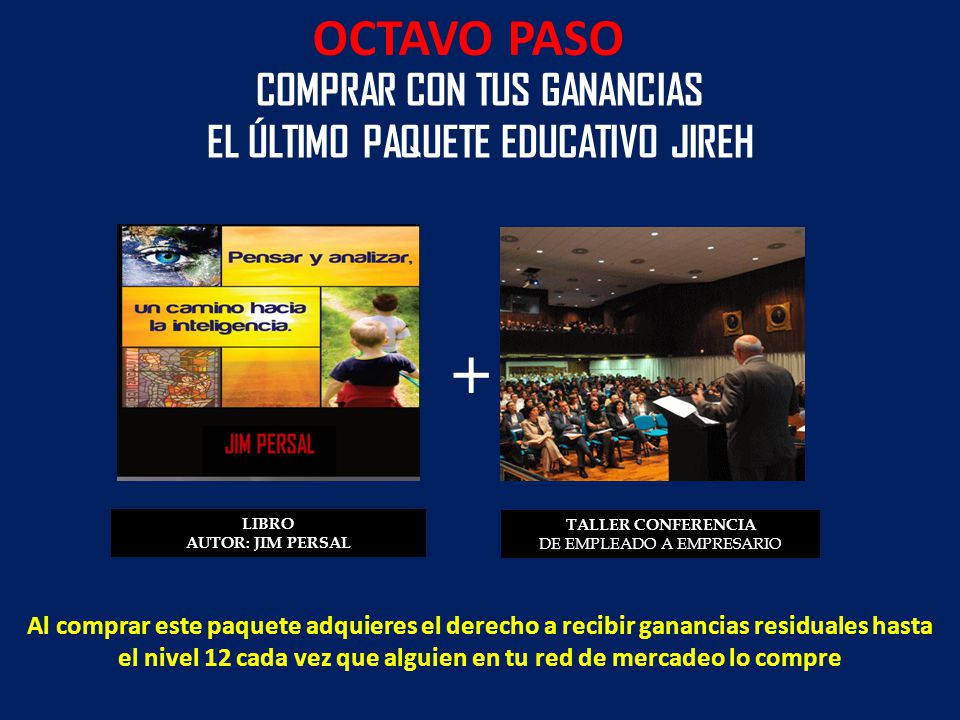 COMPRAR CON TUS GANANCIAS EL ÚLTIMO PAQUETE EDUCATIVO JIREH