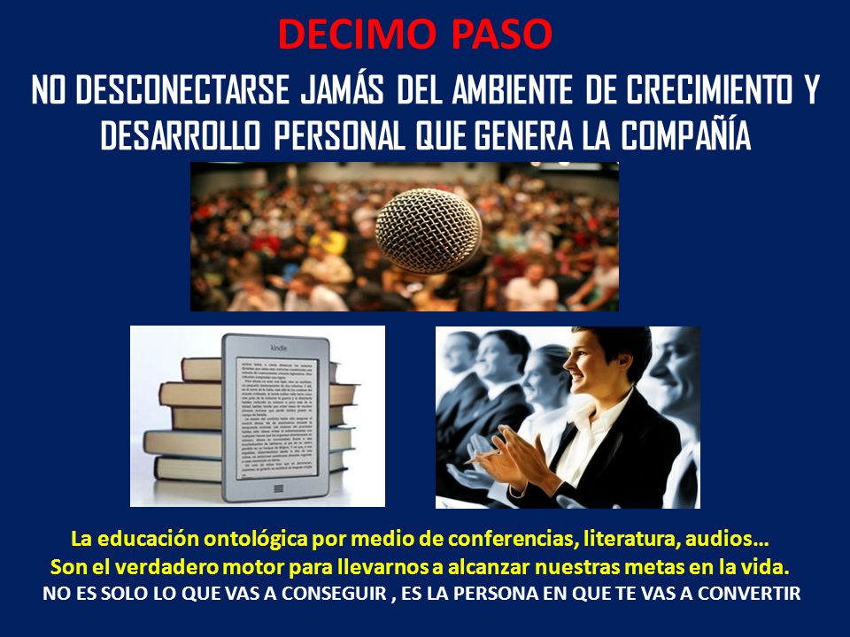 La educación ontológica por medio de conferencias, literatura, audios…