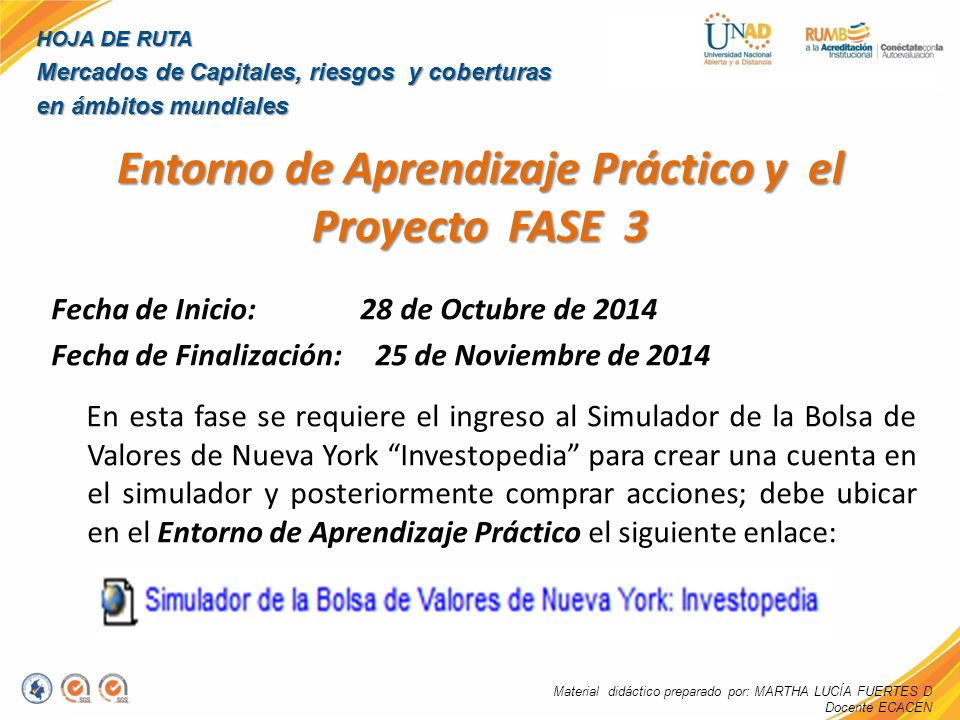Entorno de Aprendizaje Práctico y el Proyecto FASE 3
