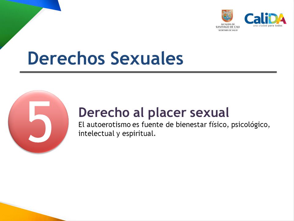 5 Derechos Sexuales Derecho al placer sexual