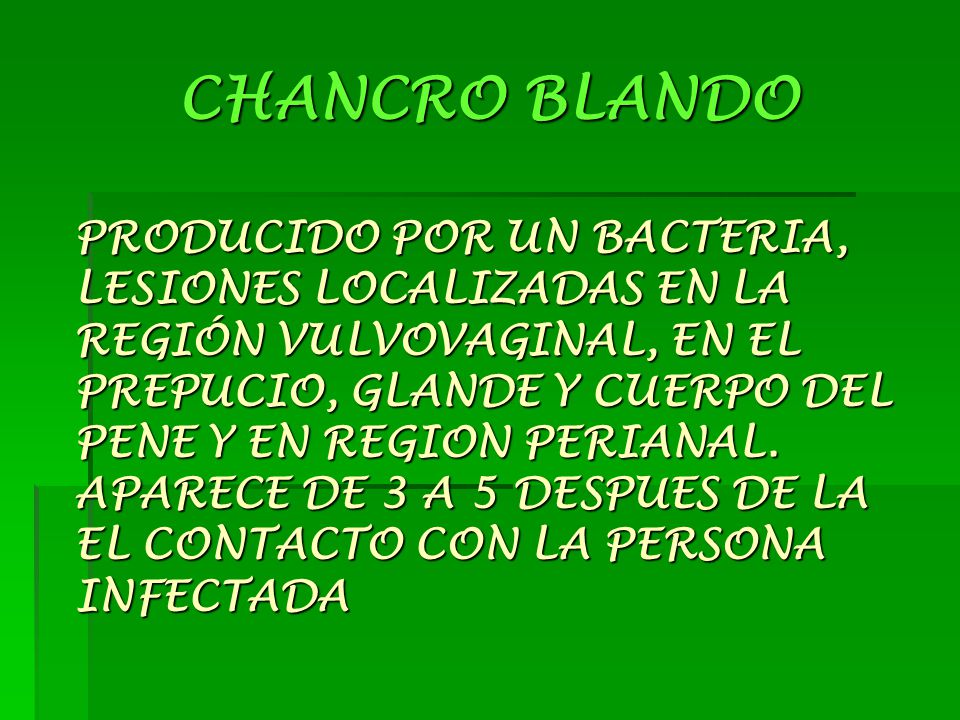CHANCRO BLANDO