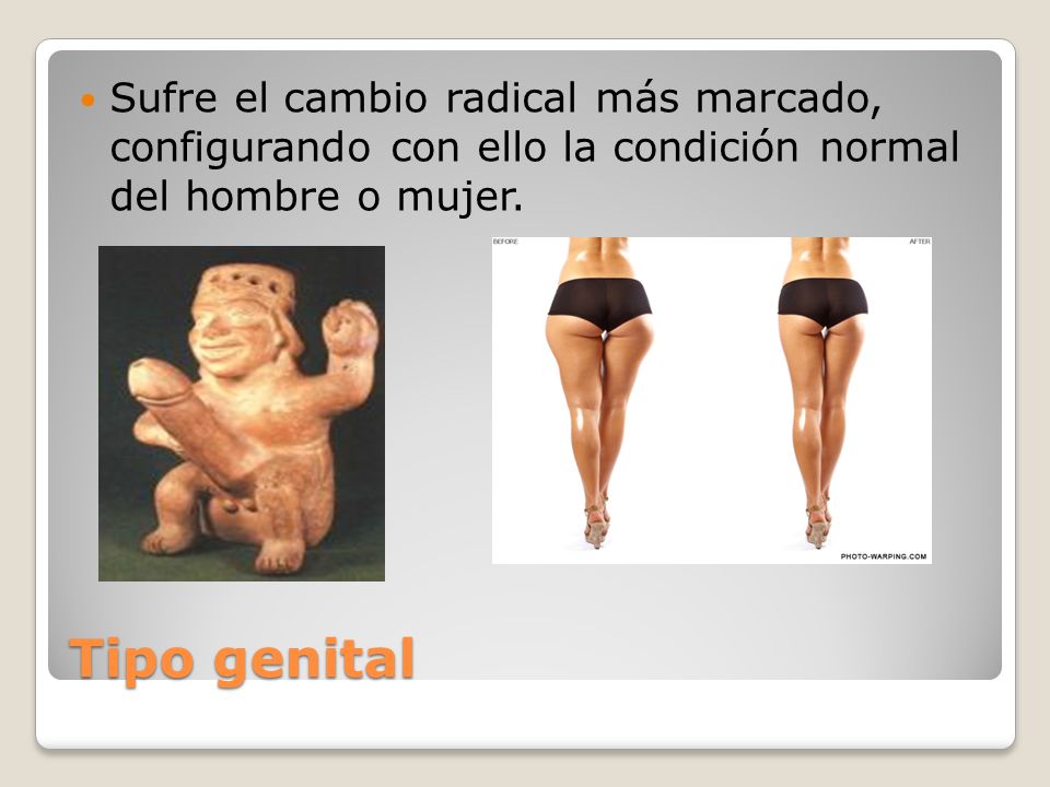 Sufre el cambio radical más marcado, configurando con ello la condición normal del hombre o mujer.