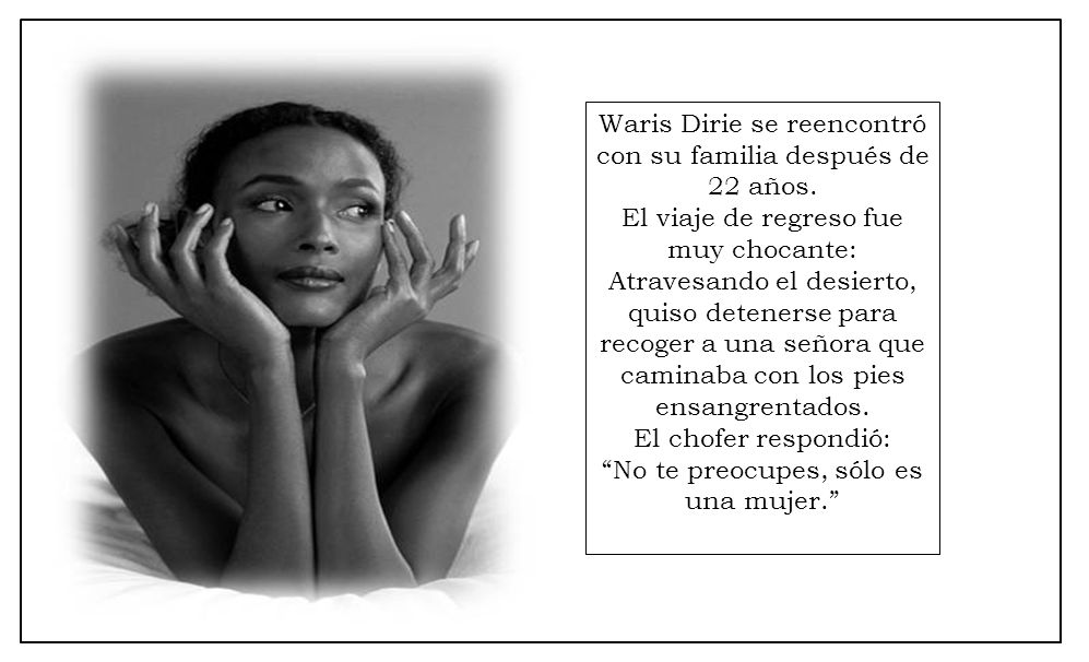 Waris Dirie se reencontró con su familia después de 22 años.