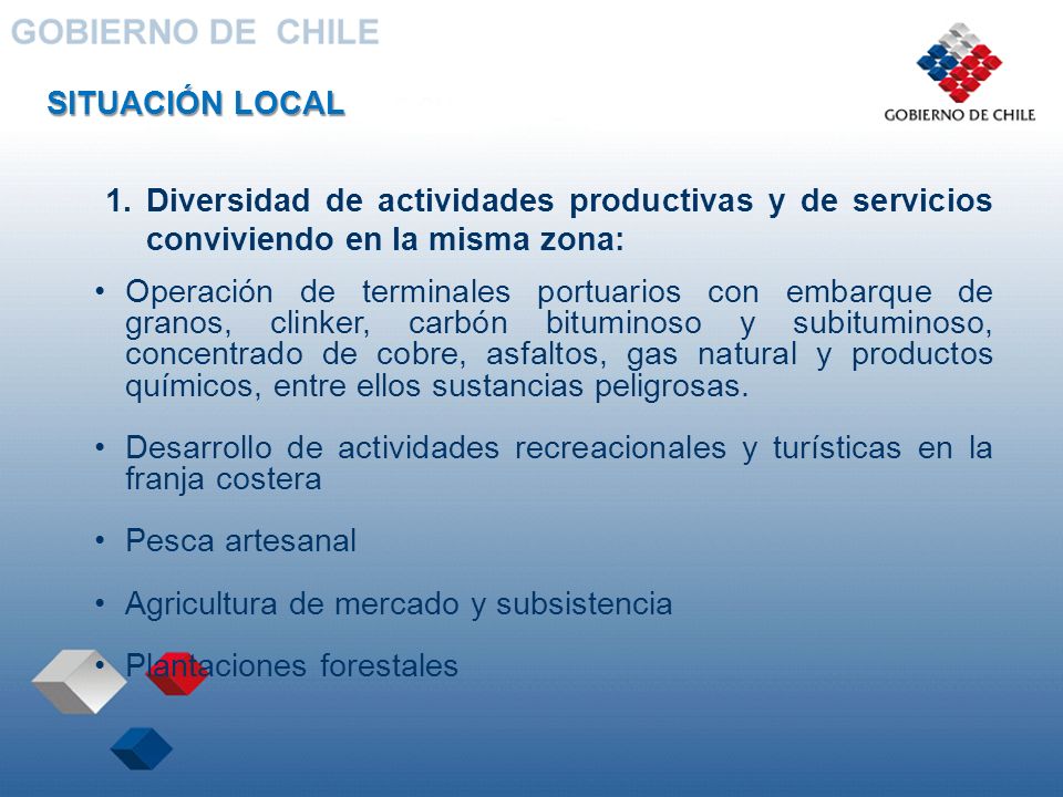 SITUACIÓN LOCAL Diversidad de actividades productivas y de servicios conviviendo en la misma zona: