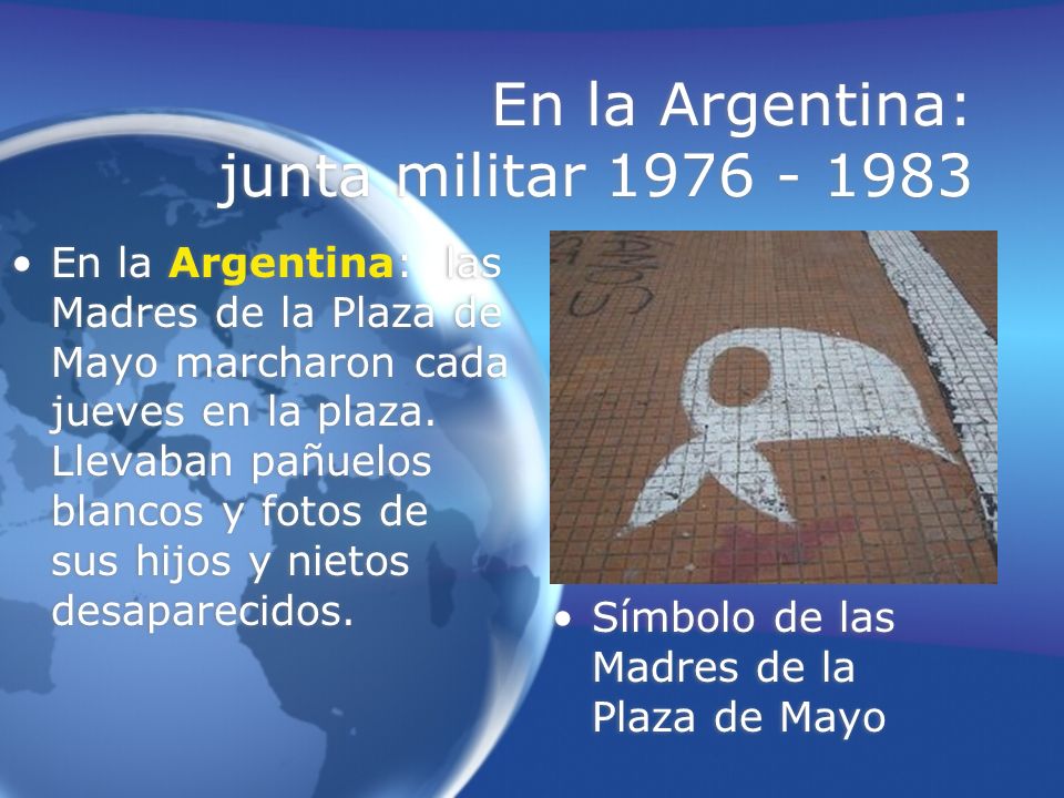 En la Argentina: junta militar