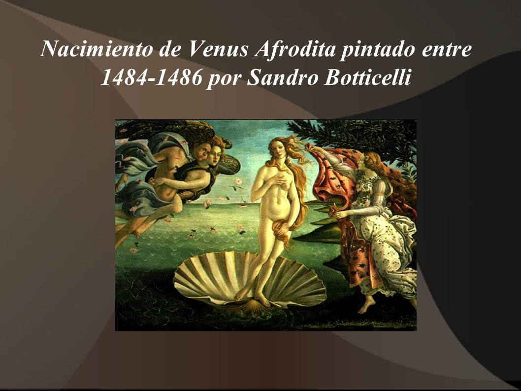 Nacimiento de Venus Afrodita pintado entre por Sandro Botticelli