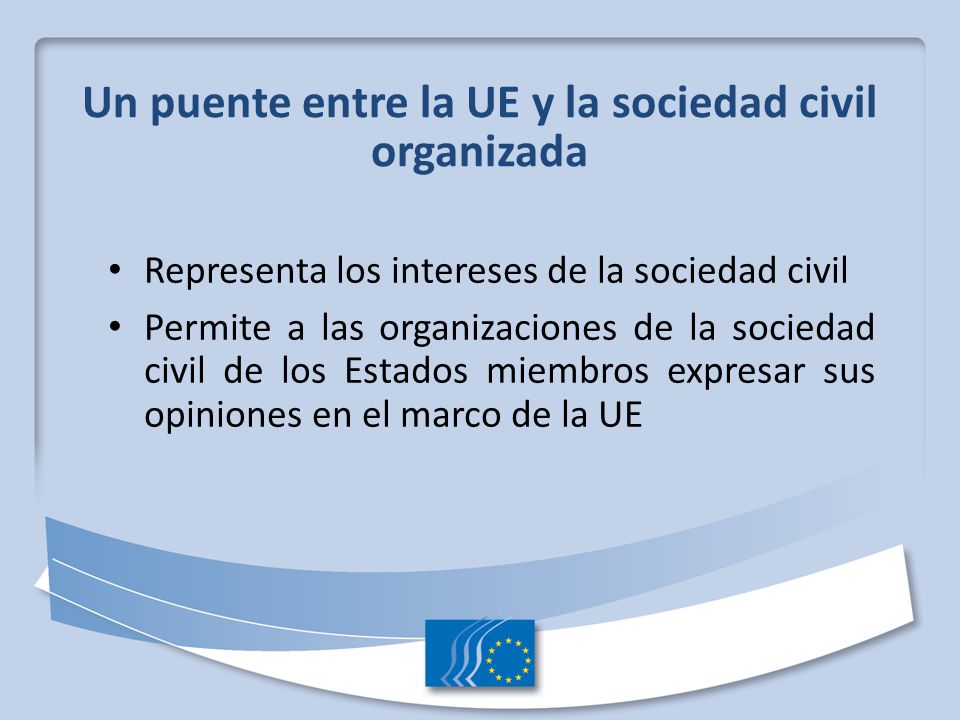 Un puente entre la UE y la sociedad civil organizada