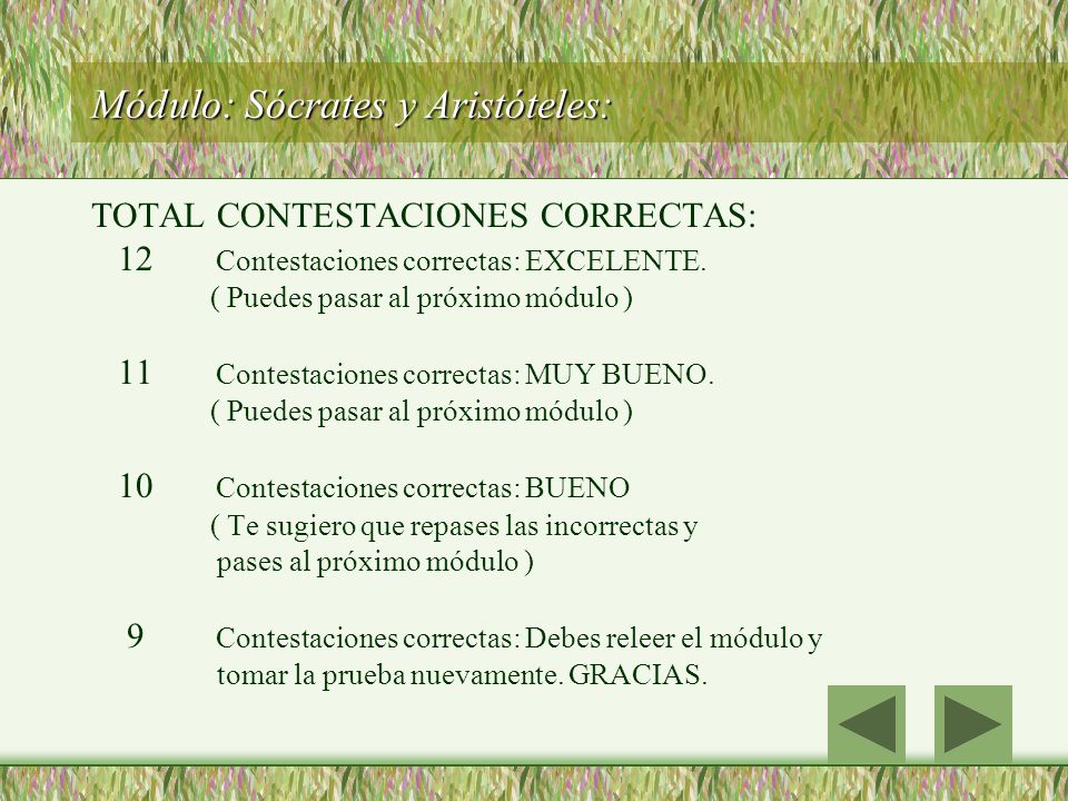 Módulo: Sócrates y Aristóteles: