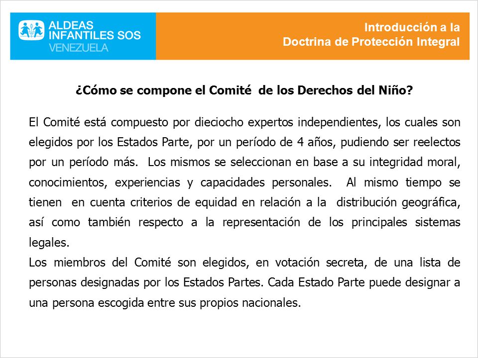 ¿Cómo se compone el Comité de los Derechos del Niño
