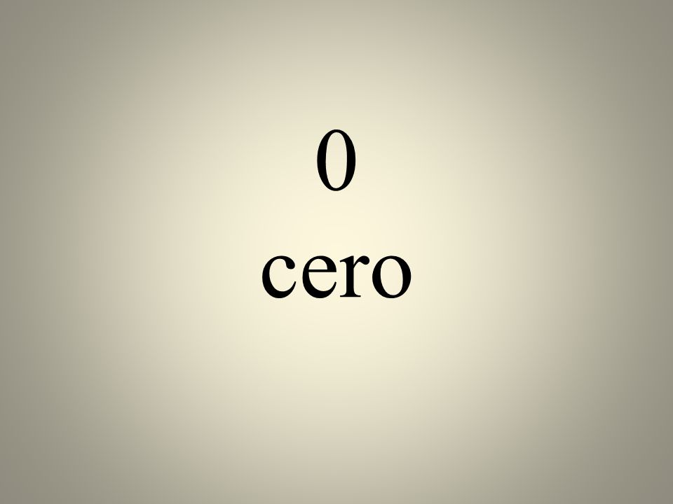 0 cero