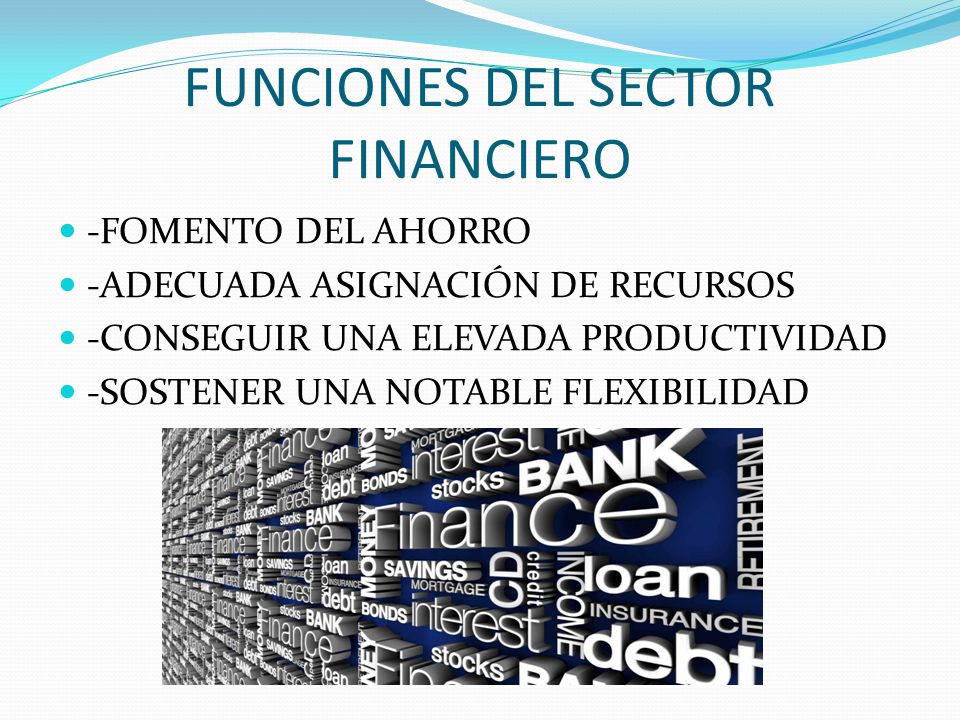FUNCIONES DEL SECTOR FINANCIERO
