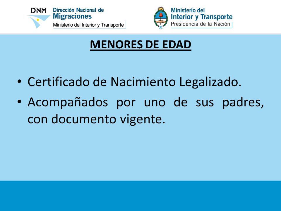 Certificado de Nacimiento Legalizado.