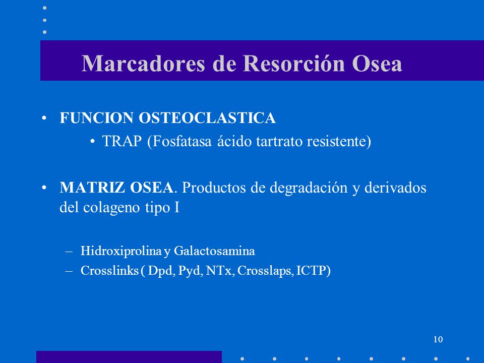 Marcadores de Resorción Osea