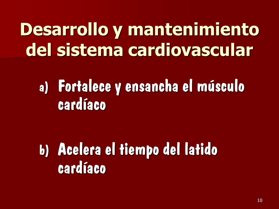 Desarrollo y mantenimiento del sistema cardiovascular