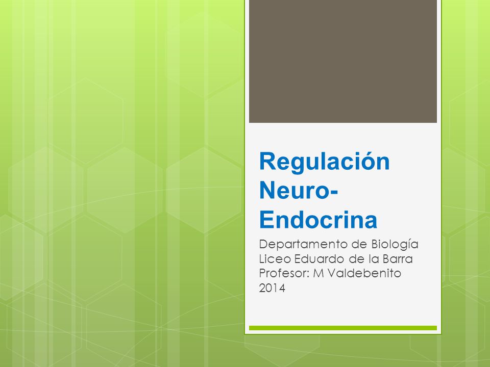 Regulación Neuro-Endocrina