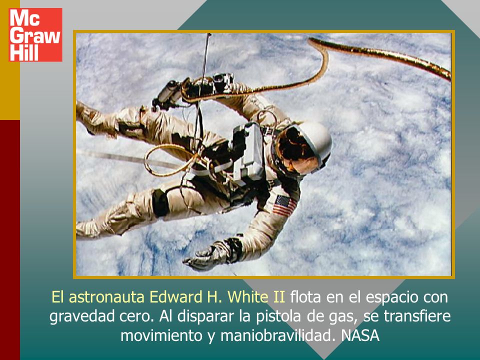 El astronauta Edward H. White II flota en el espacio con gravedad cero