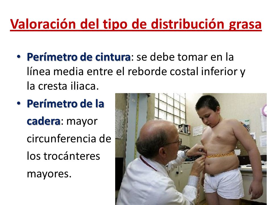 Valoración del tipo de distribución grasa