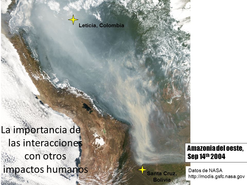 La importancia de las interacciones con otros impactos humanos