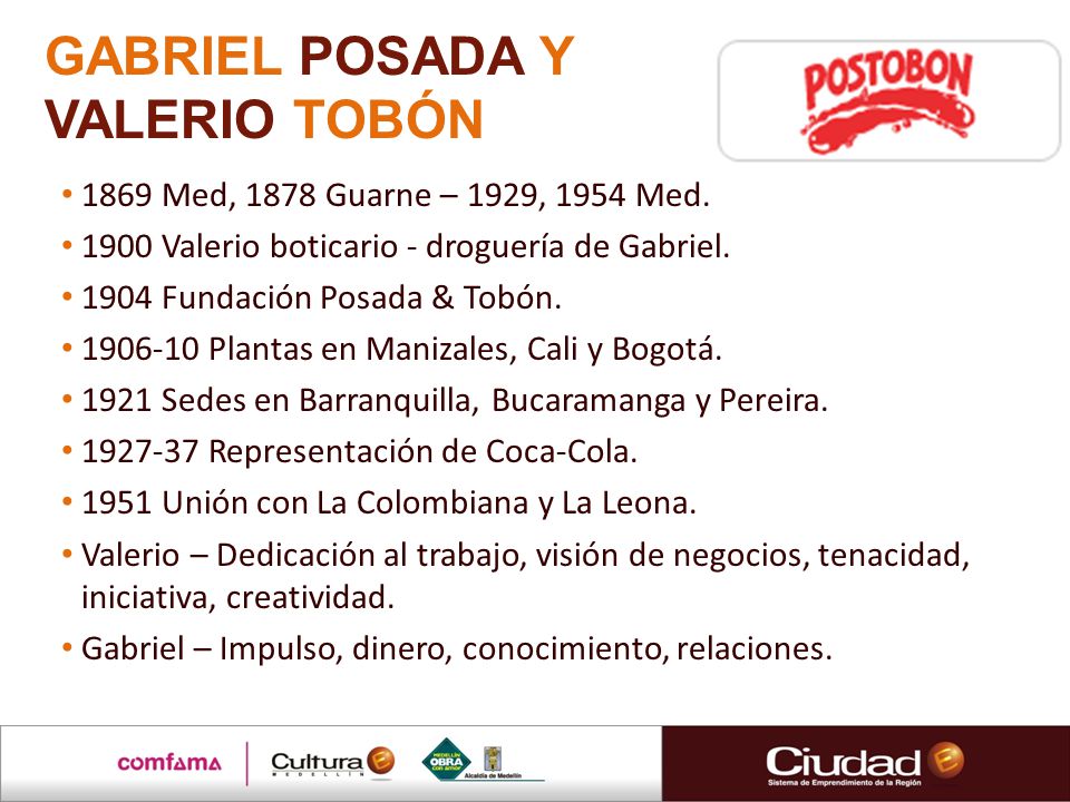 GABRIEL POSADA Y VALERIO TOBÓN 1869 Med, 1878 Guarne – 1929, 1954 Med.