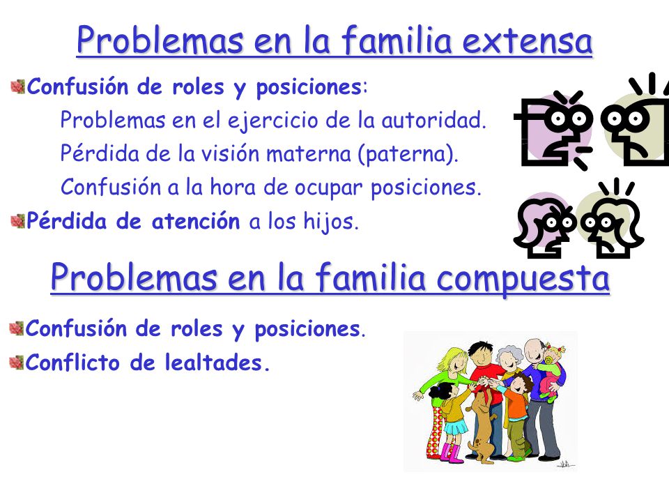Problemas en la familia extensa