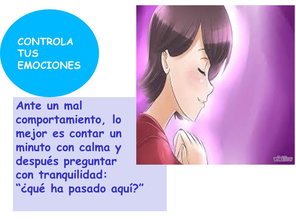 Ante un mal comportamiento, lo mejor es contar un