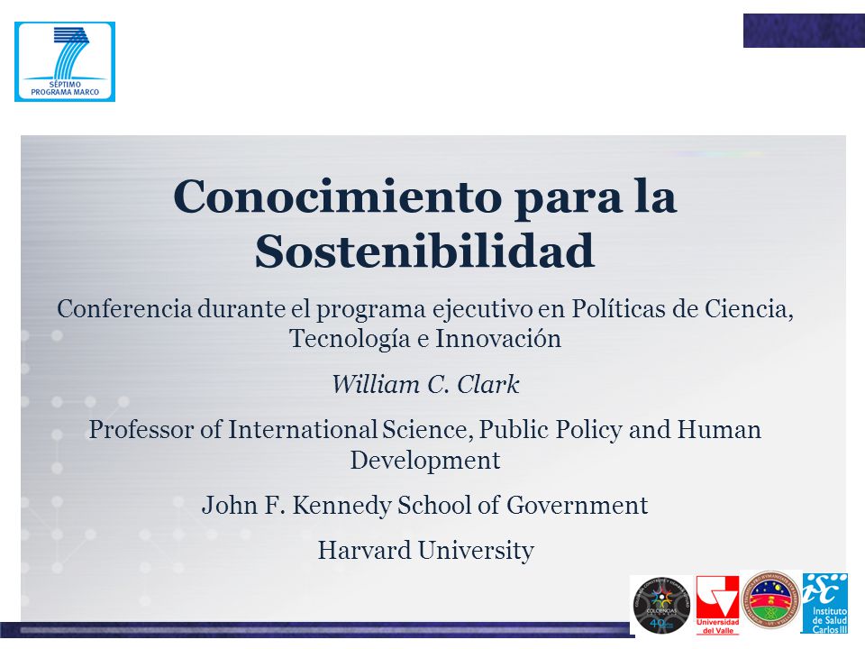 Conocimiento para la Sostenibilidad