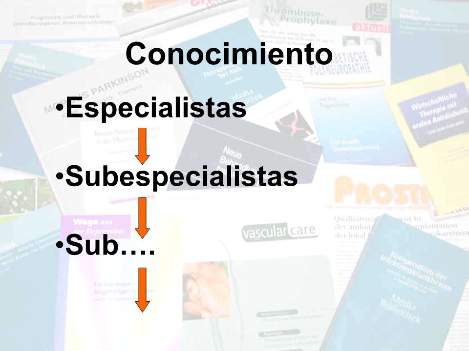 Conocimiento Especialistas Subespecialistas Sub….