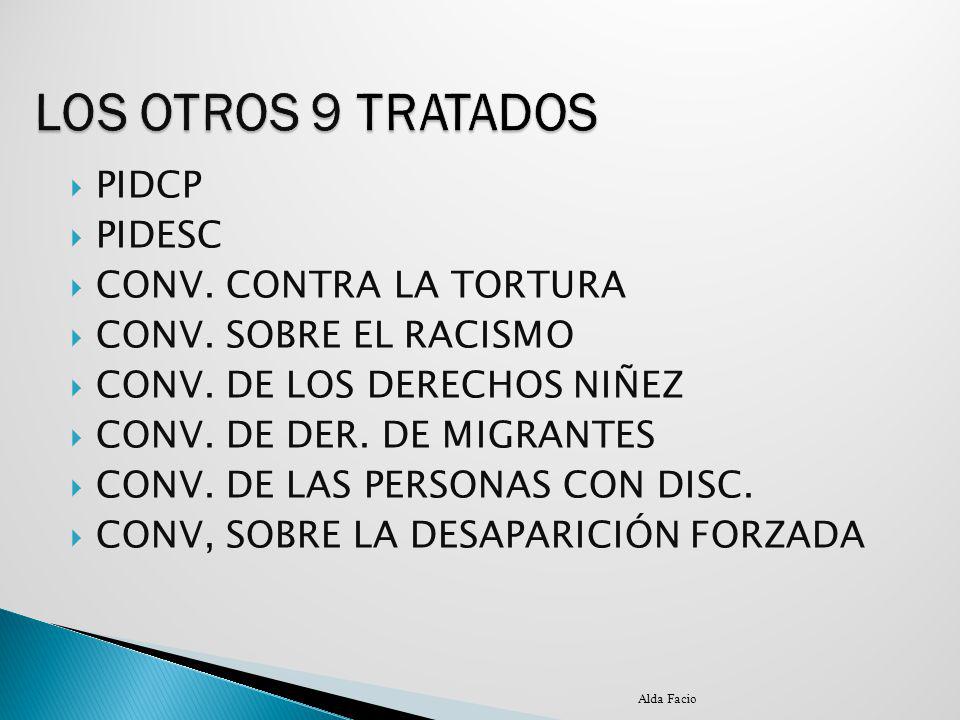 LOS OTROS 9 TRATADOS PIDCP PIDESC CONV. CONTRA LA TORTURA