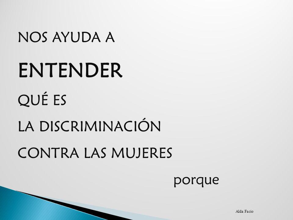ENTENDER NOS AYUDA A QUÉ ES LA DISCRIMINACIÓN CONTRA LAS MUJERES