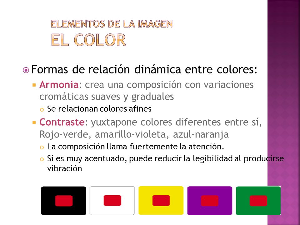 Elementos de la imagen El color
