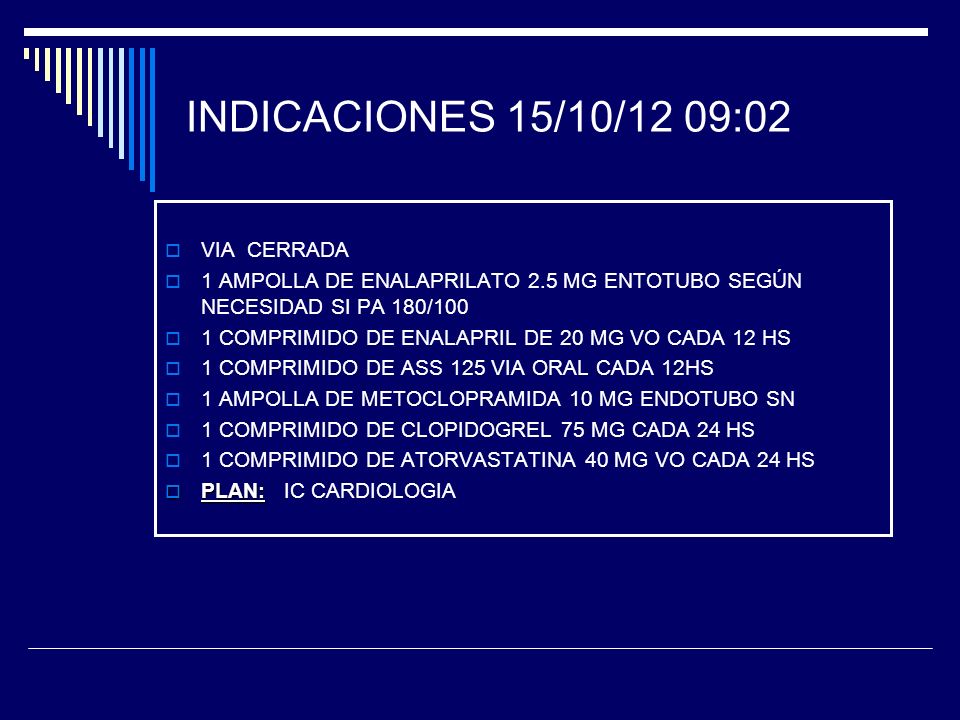INDICACIONES 15/10/12 09:02 VIA CERRADA